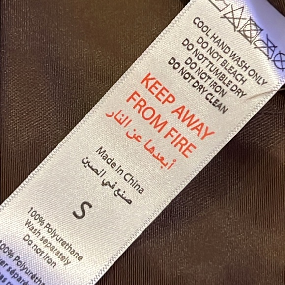 NWOT Nasty Gal Faux Leather Western Fringed Cropped Jacket, Brown - Picture 8 of 10